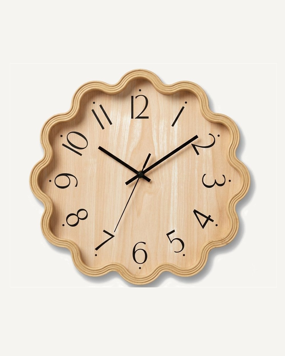 Scalloped Square Clock