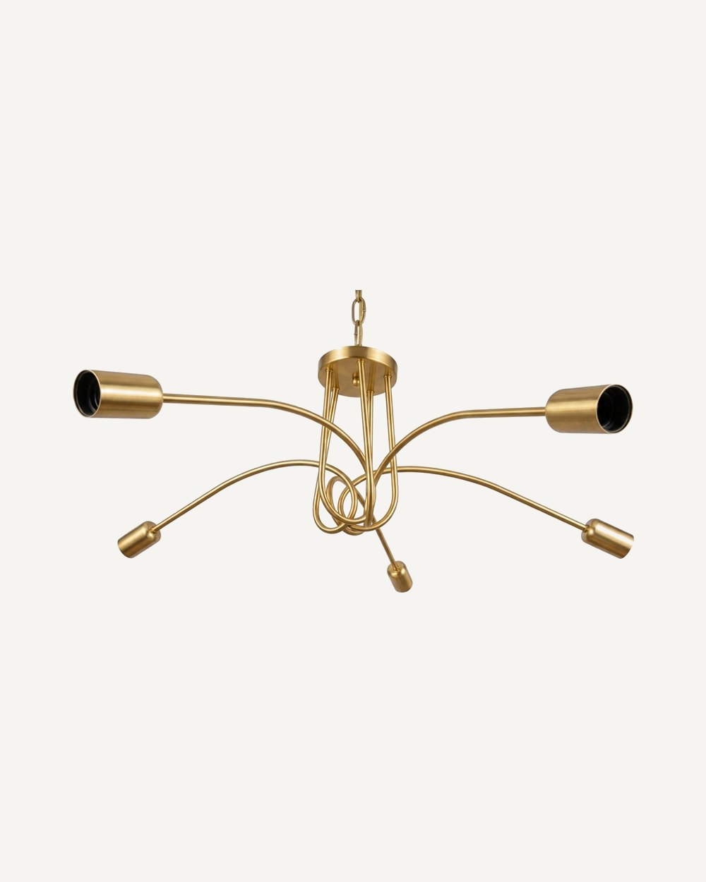 Sculptural Chandelier - Gold